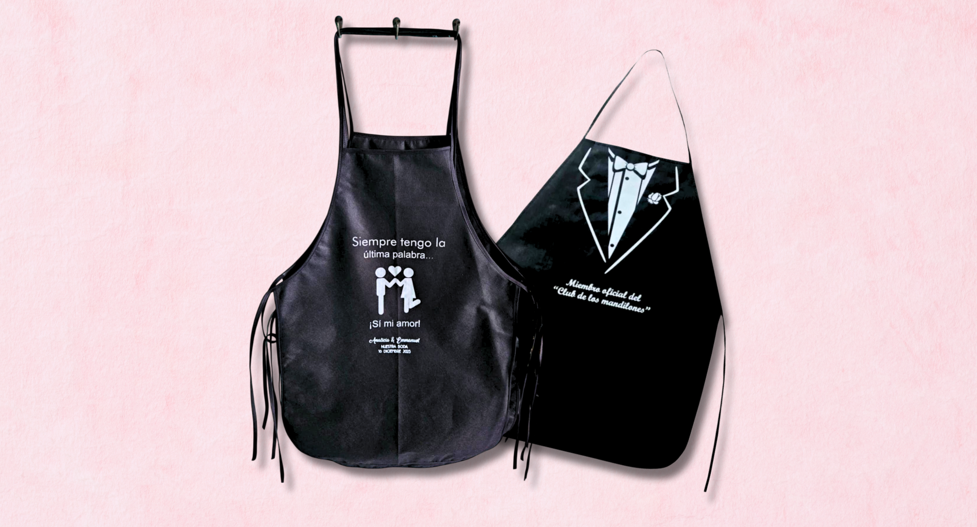 Mandiles de varios colores, personalizables 